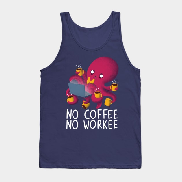 No Coffee No Workee Tank Top by TaylorRoss1